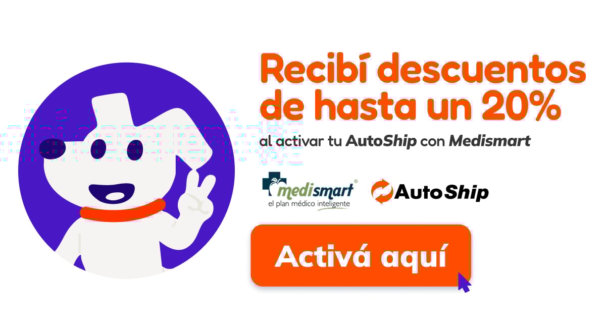 Recibí descuentos de hasta un 20% al activar tu AutoShip con Medismart